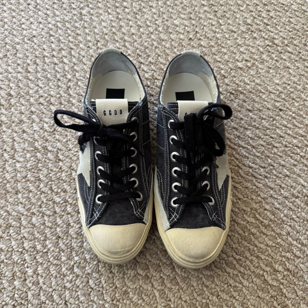 Golden Goose Black and White Sneakers